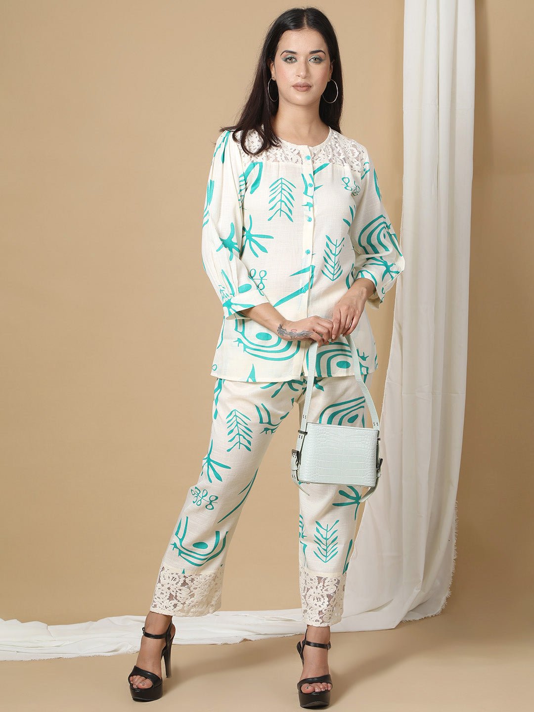 Printed Cotton Co-ord Set for Women RBF22