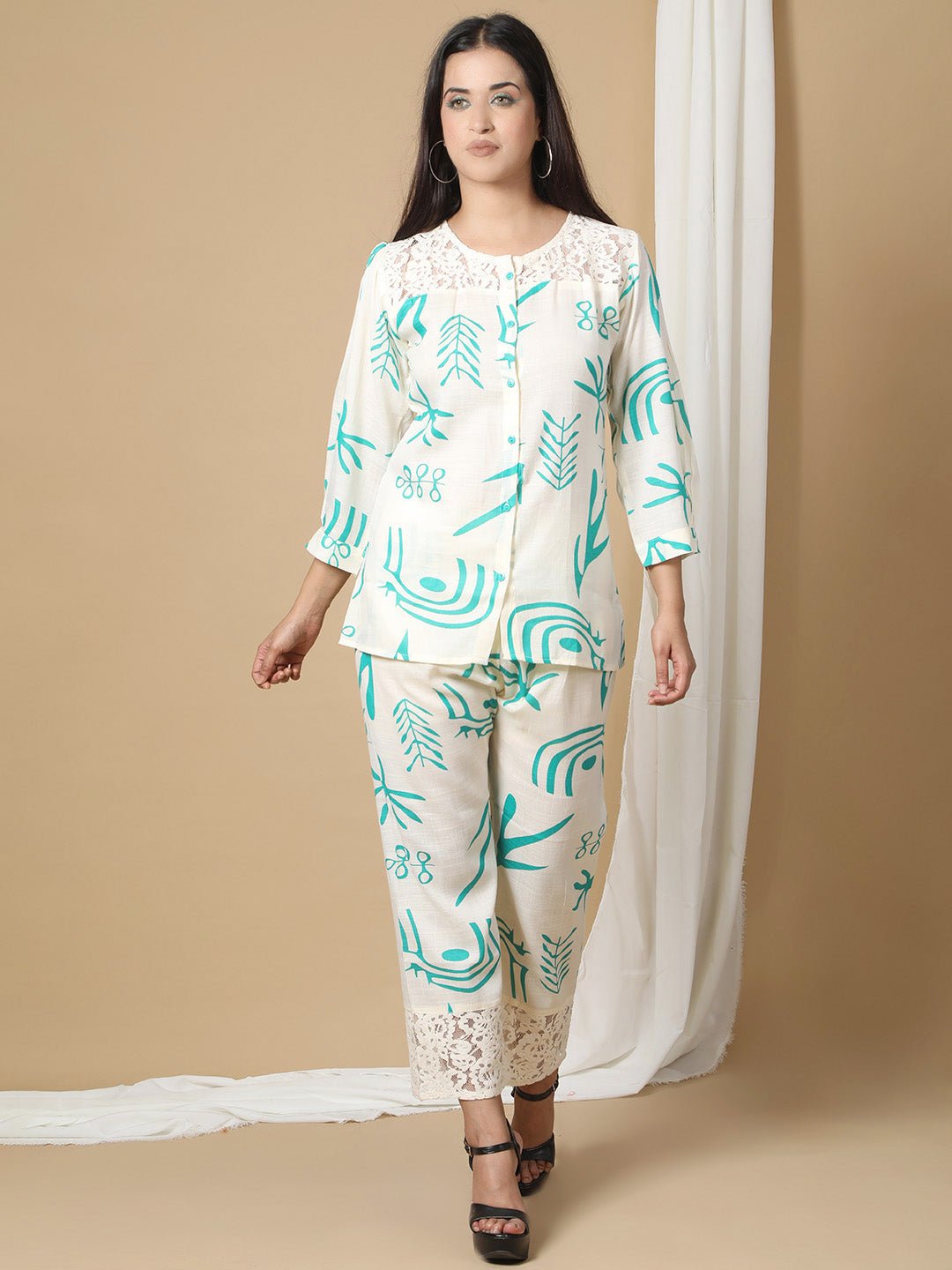Printed Cotton Co-ord Set for Women RBF22